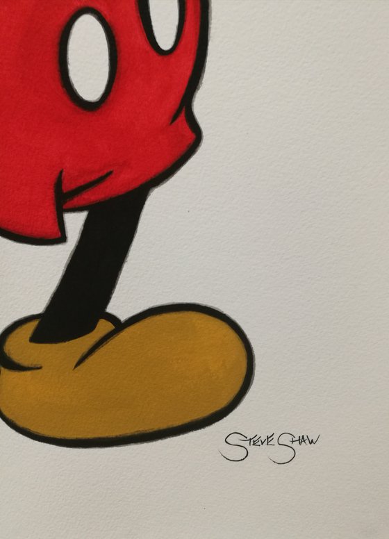 Watercolour Mickey Mouse. Free Shipping