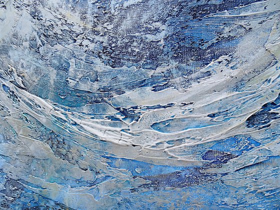 OCEAN WAVES. Abstract Seascape, Coastal Art