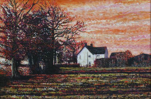 Evening Farmhouse by Roz Edwards