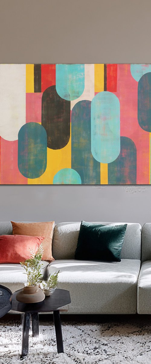 Traffic Pink Landscape by Ronald Hunter