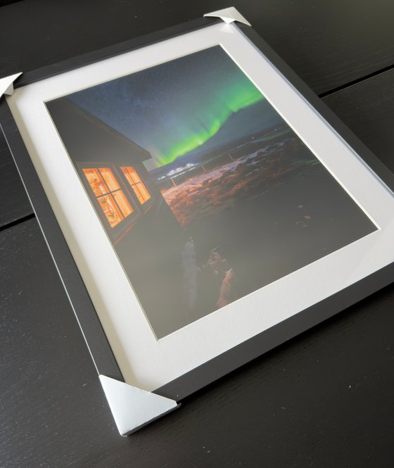 STARRY SKY AND NORTHERN LIGHT