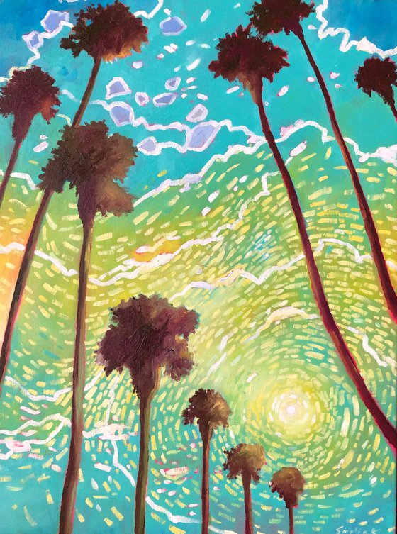 High palms in California