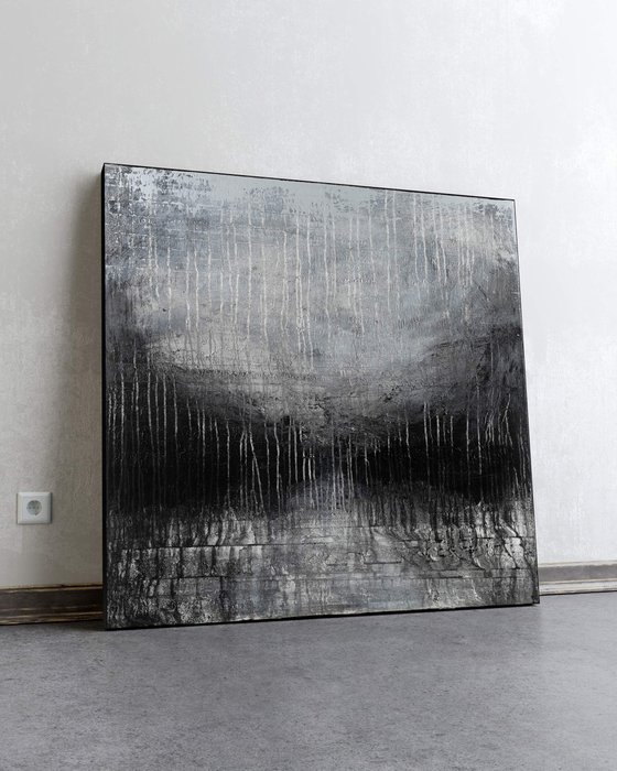 Cinereus - 36' Large Abstract Artwork