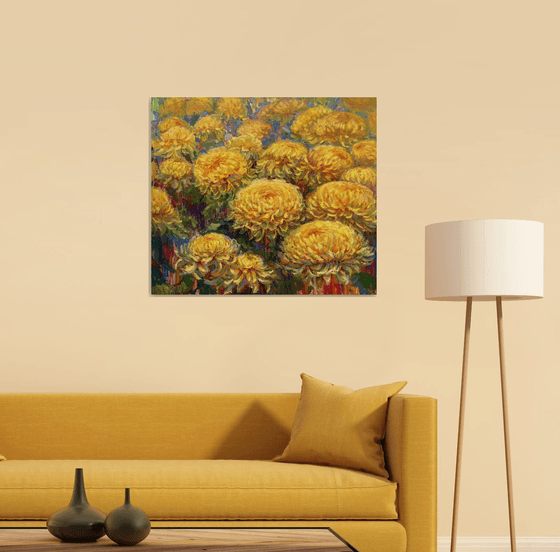 "Bouquet of yellow flowers"