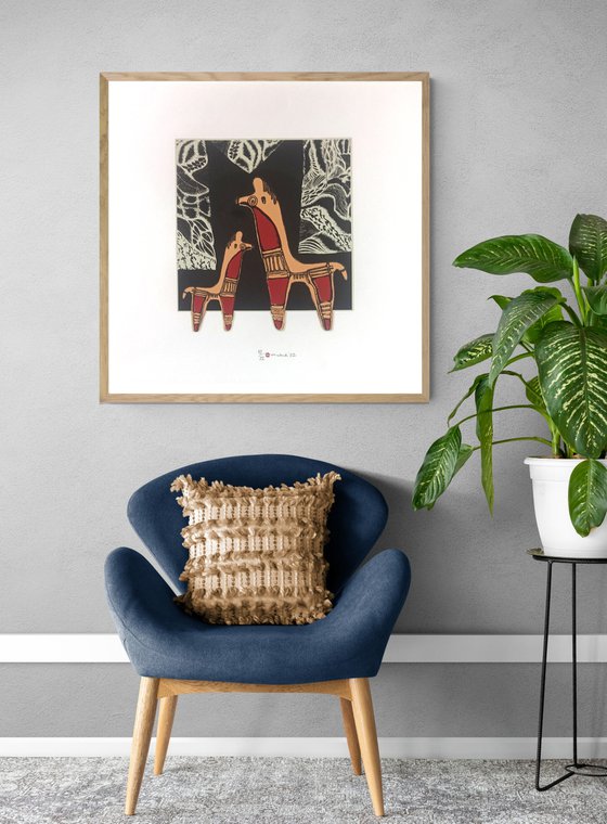 Archaic Period Figurine; Horse