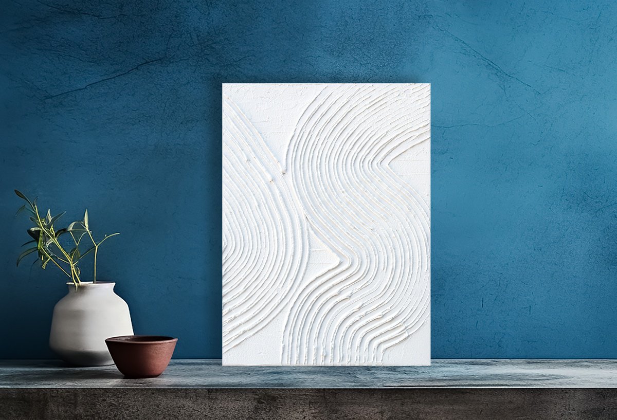 Organic Abstract Painting By Milena Gaytandzhieva, 12 X 16", Zen Garden, Original Artwork