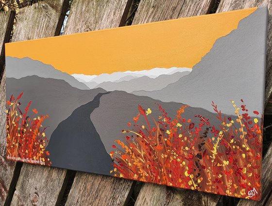 Autumn colours along The Hardknott Pass, The Lake District