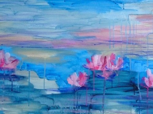 Lilies on the Pond #23 by Marina Krylova