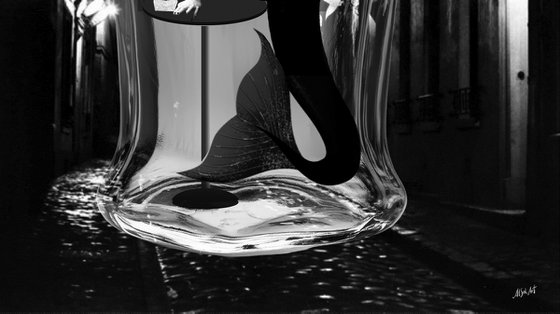 Smoking Mermaid in Paris