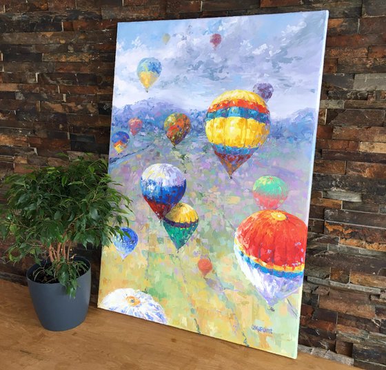 "Hot air balloons"