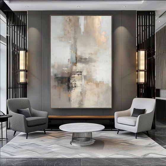 Gold and Beige Hazy City