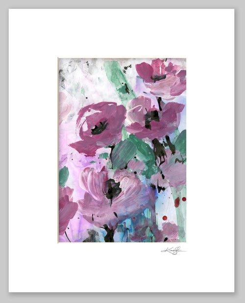 Abstract Floral 2020-62 - Flower Painting by Kathy Morton Stanion by Kathy Morton Stanion