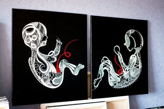 Diptych "TWINS"