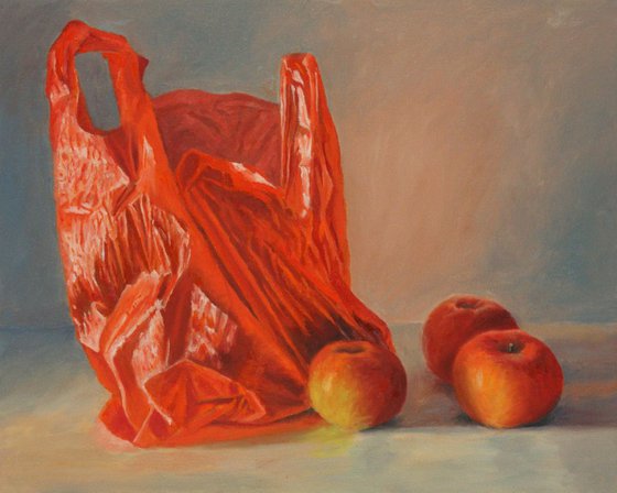 Red Bag and Apples