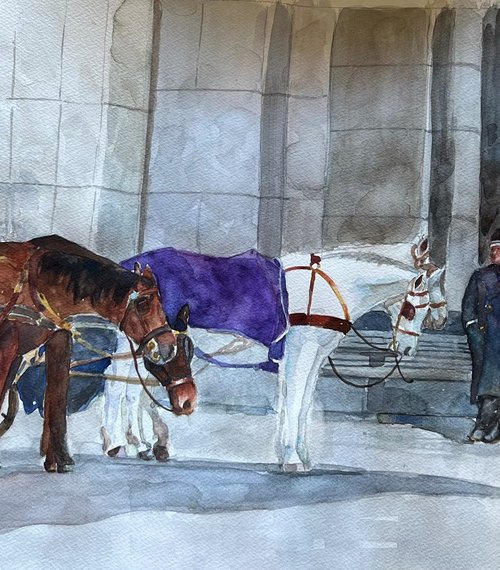 Waiting for a Fare by Bronwen Jones