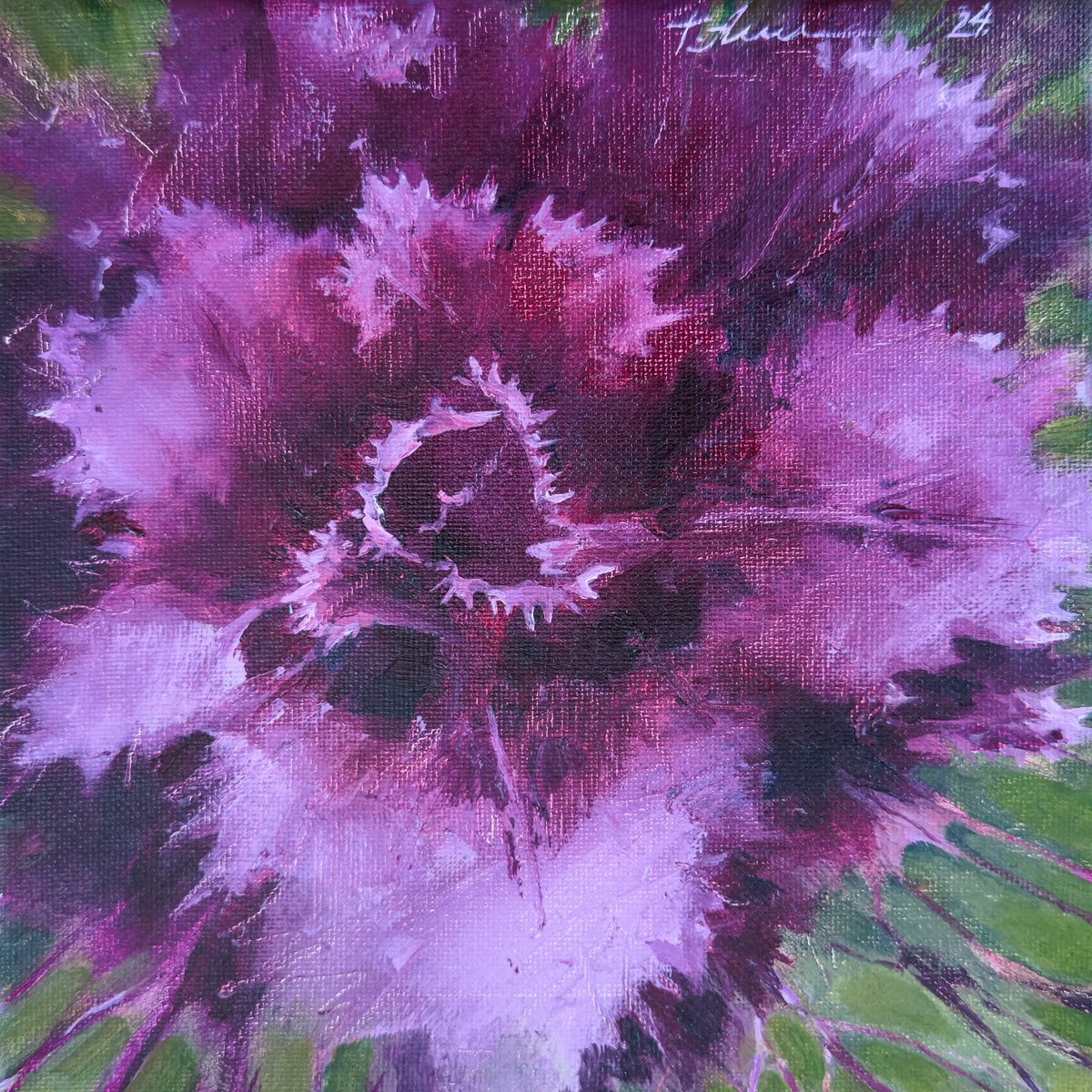 Beauty In Burgundy By Tatiana Alekseeva, 8 X 8, Artwork For Sale On Artfinder