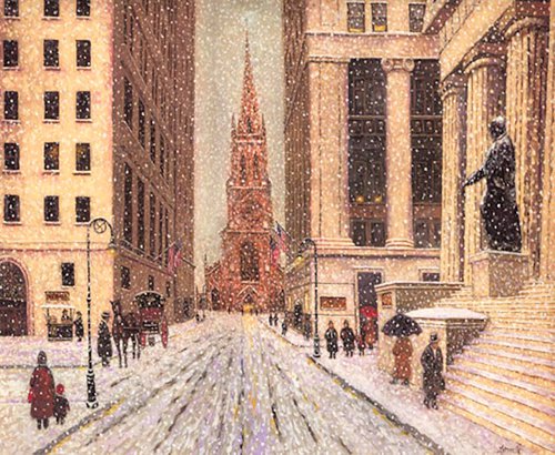 Wall Street c. 1915 by Patrick Antonelle