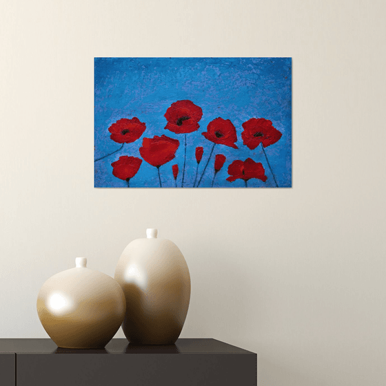 Red poppies