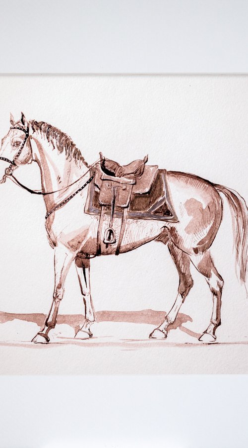"A Cossack horse" by Fefa Koroleva