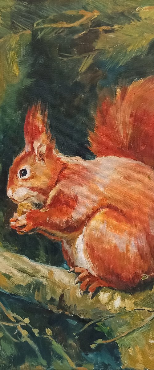 Fire Squirrel by Elena Utkina