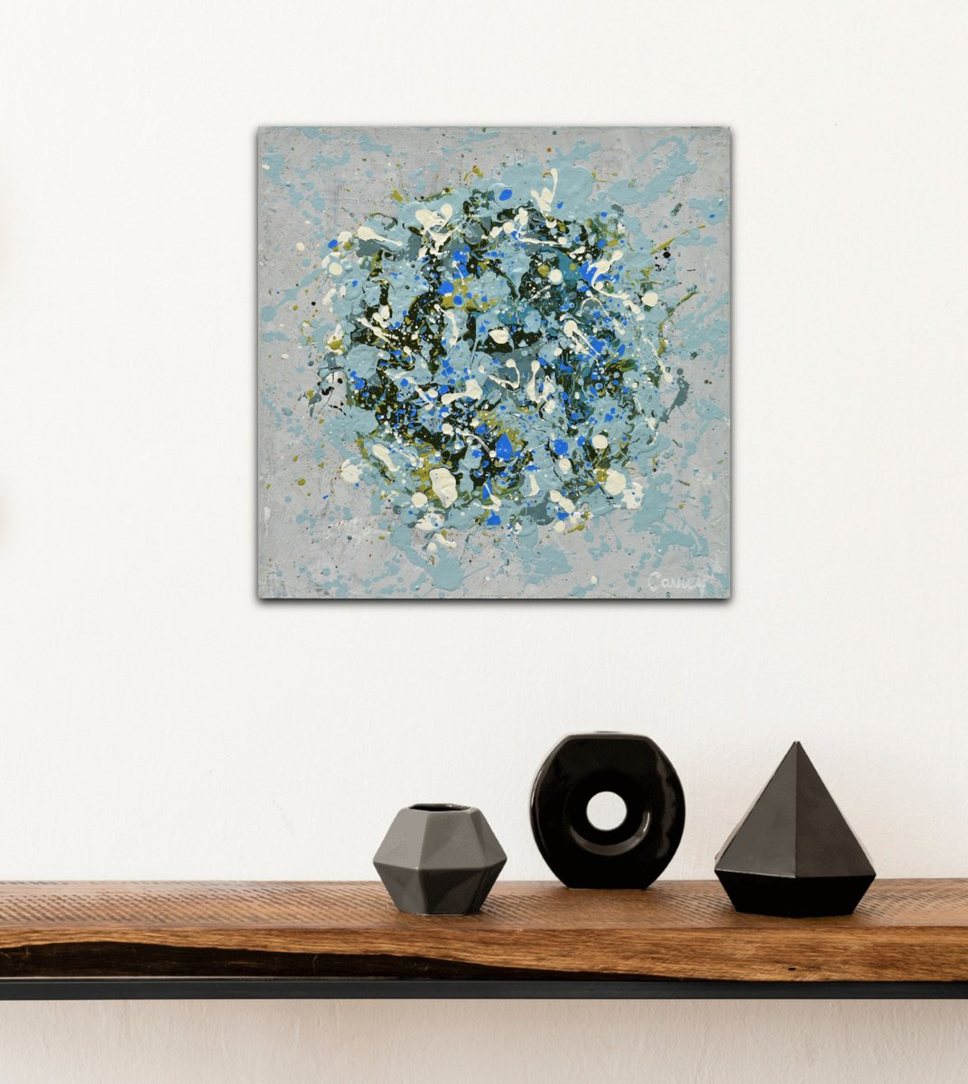 Petal Burst 53 - Small Abstract Painting by Carney
