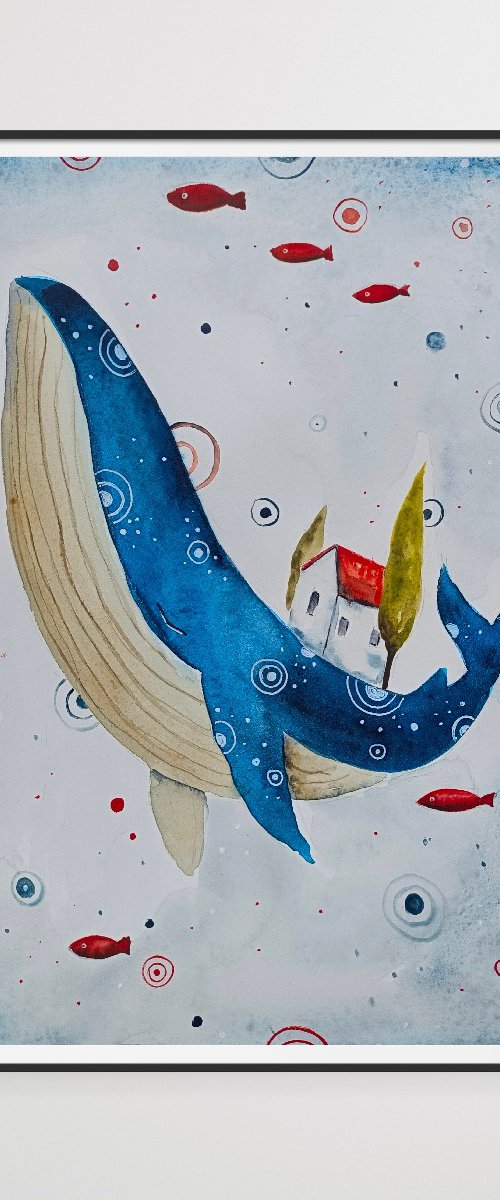 Whale With Stars by Evgenia Smirnova