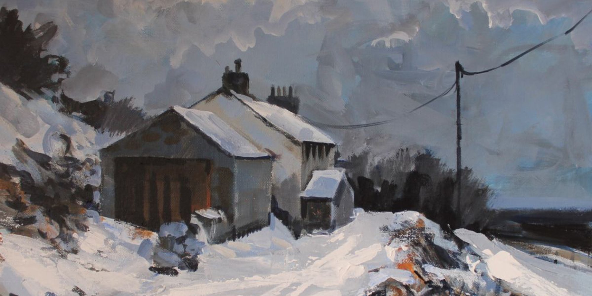 Art of the Day: "More Snow On The Way, 2012" by David Pott