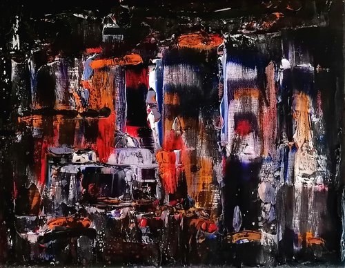 Abstract in black by Susana Zarate