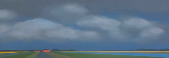 Floating Clouds, Colourful Fields