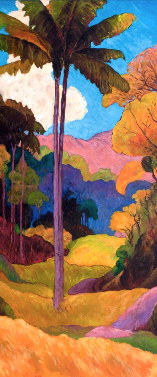 Palm and Mountains by Suren Ter-Avakian