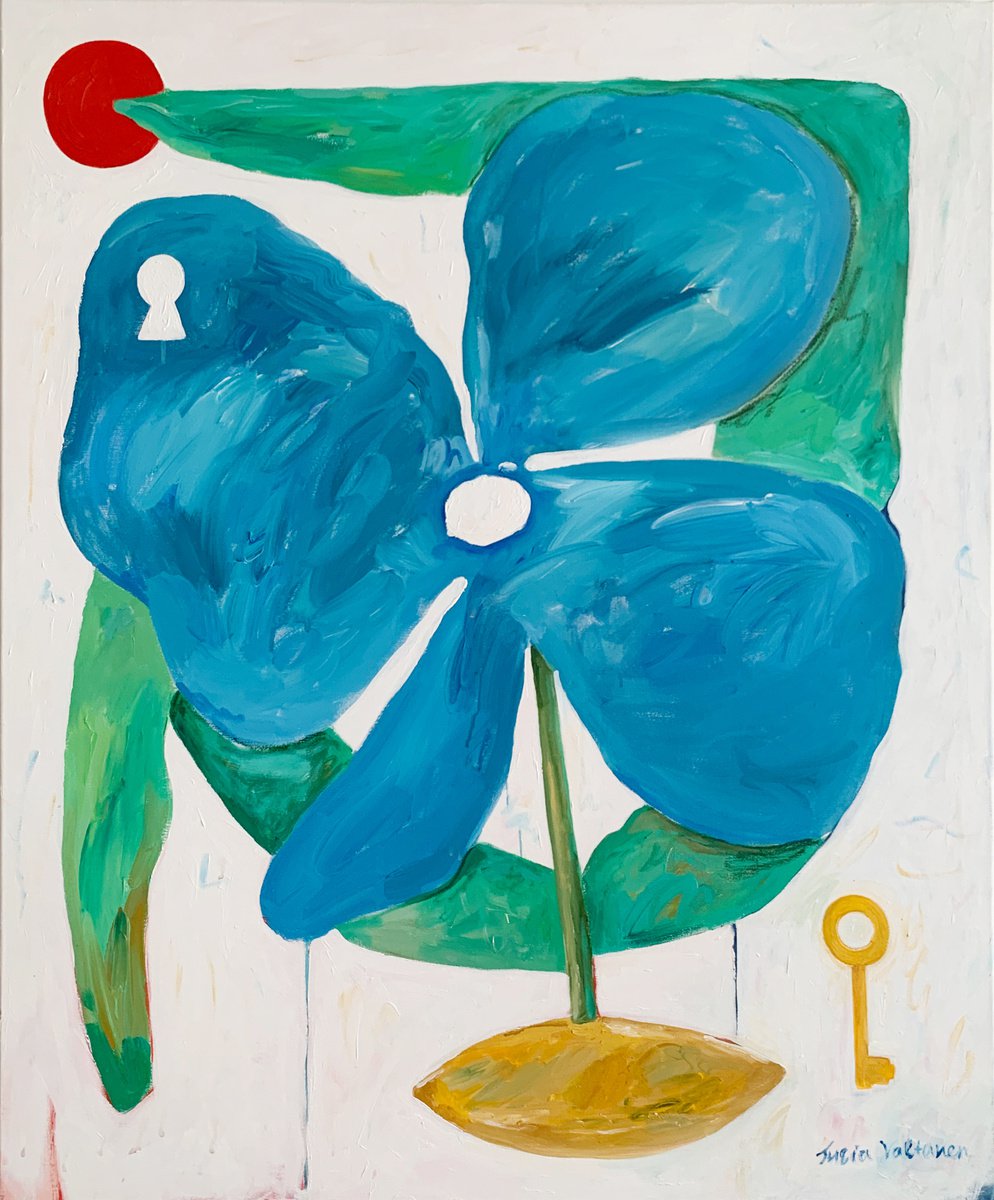 Blue flower by Julia Valtanen