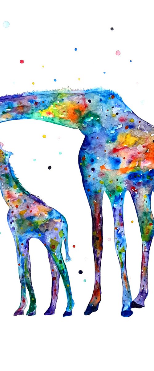 Giraffes by Luba Ostroushko