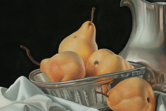 Pears and Silver Jug