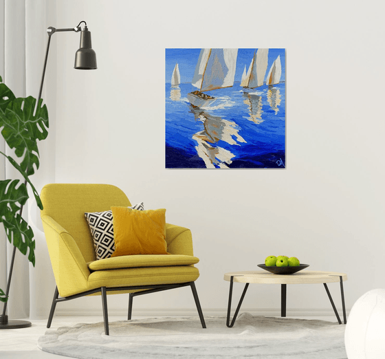 Blue, Reflets, Lumière