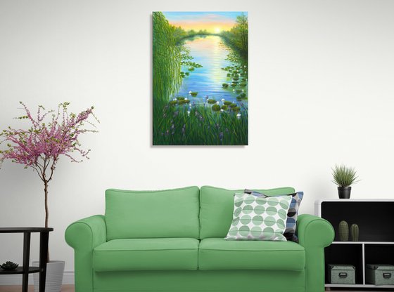 Water lily pond