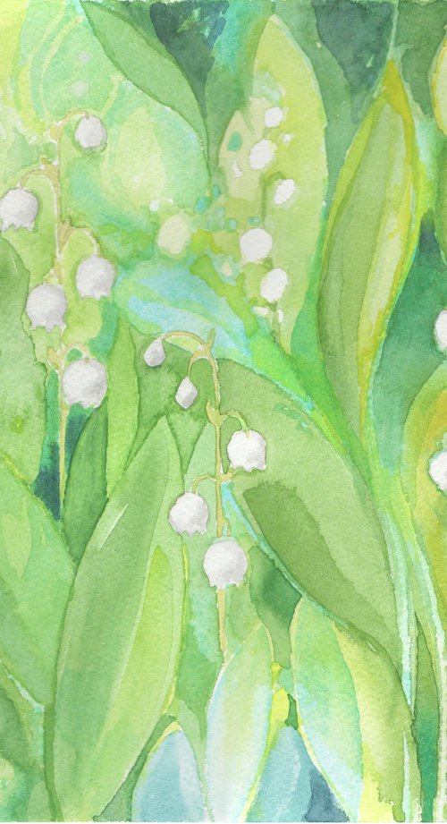 Lilies of the valley - in the shade by Jolanta Czarnecka