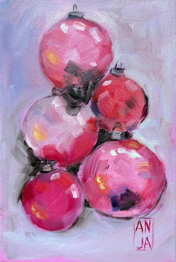 Christmas Pink Baubles