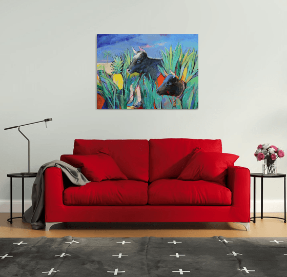 Cows Looking for Pineapples