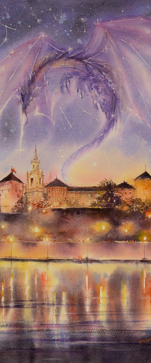 The sky above Wawel by Eve Mazur