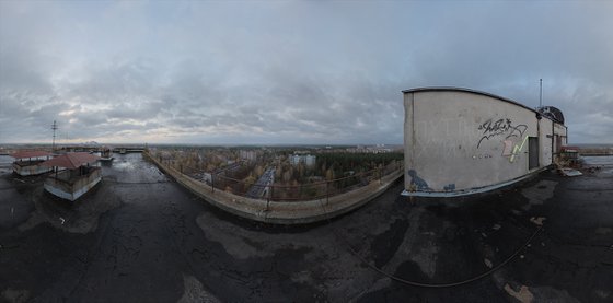 #65. Pripyat 16 floor roof sunrise - Original size
