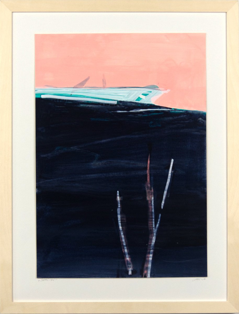 Seaside By Katrin Roth, 13 X 17, Artwork For Sale On Artfinder