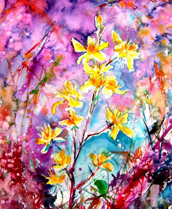 Yellow wildflowers