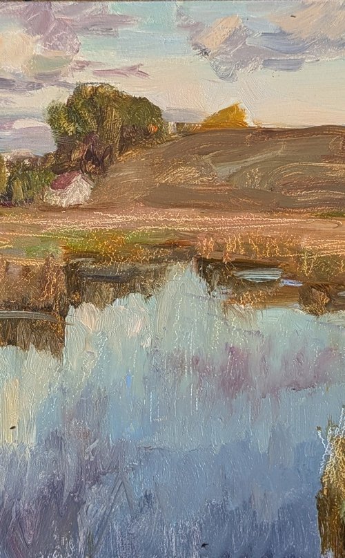 Autumn on the lake by Olga Samar