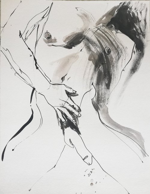 Erotic Sketch by Jelena Djokic