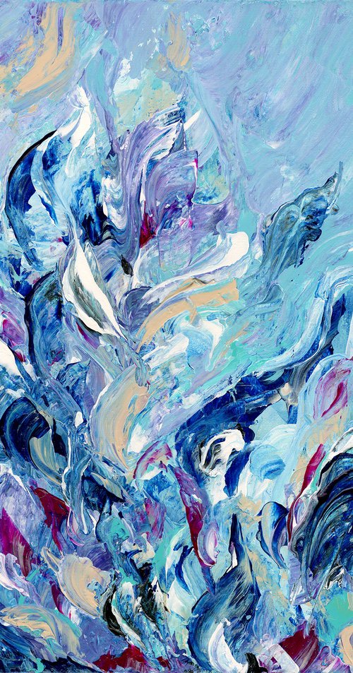 Floral Soul Song 2 - Abstract Floral Painting  by Kathy Morton Stanion by Kathy Morton Stanion