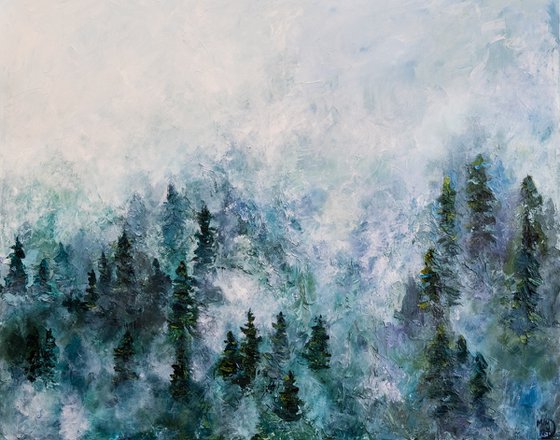 Forest Landscape Oil Painting