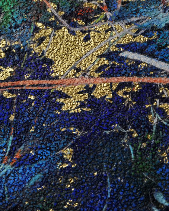 golden and ultramarine