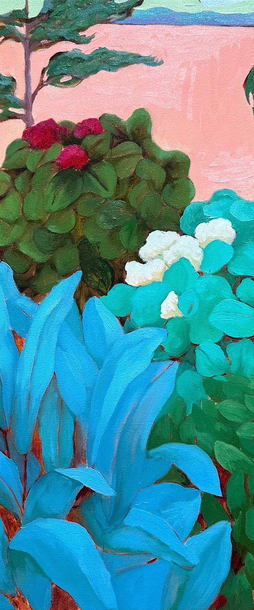 Bluish leaves landscape by Anna Bogushevskaya