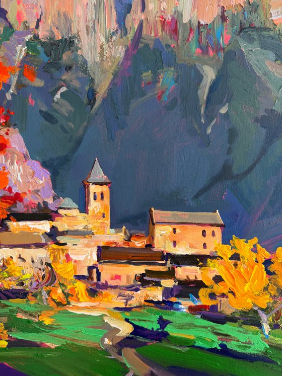 Autumn Colors in the Pyrenees.Torla