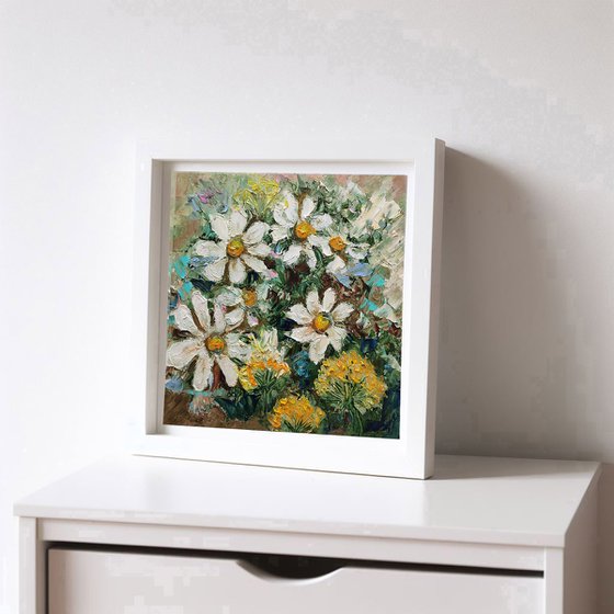 Field Daisies Painting